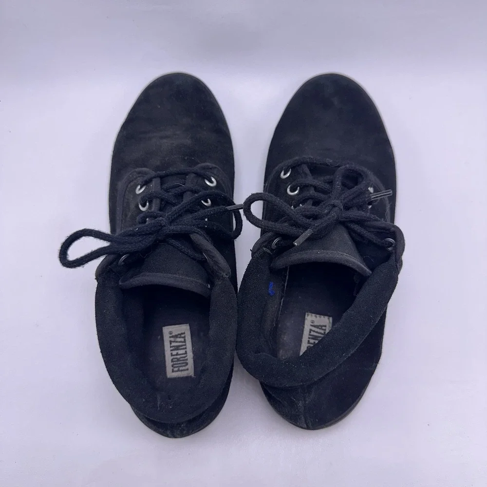 Vintage 90s Forenza Black Suede Chukka Boots - Women's 11 W